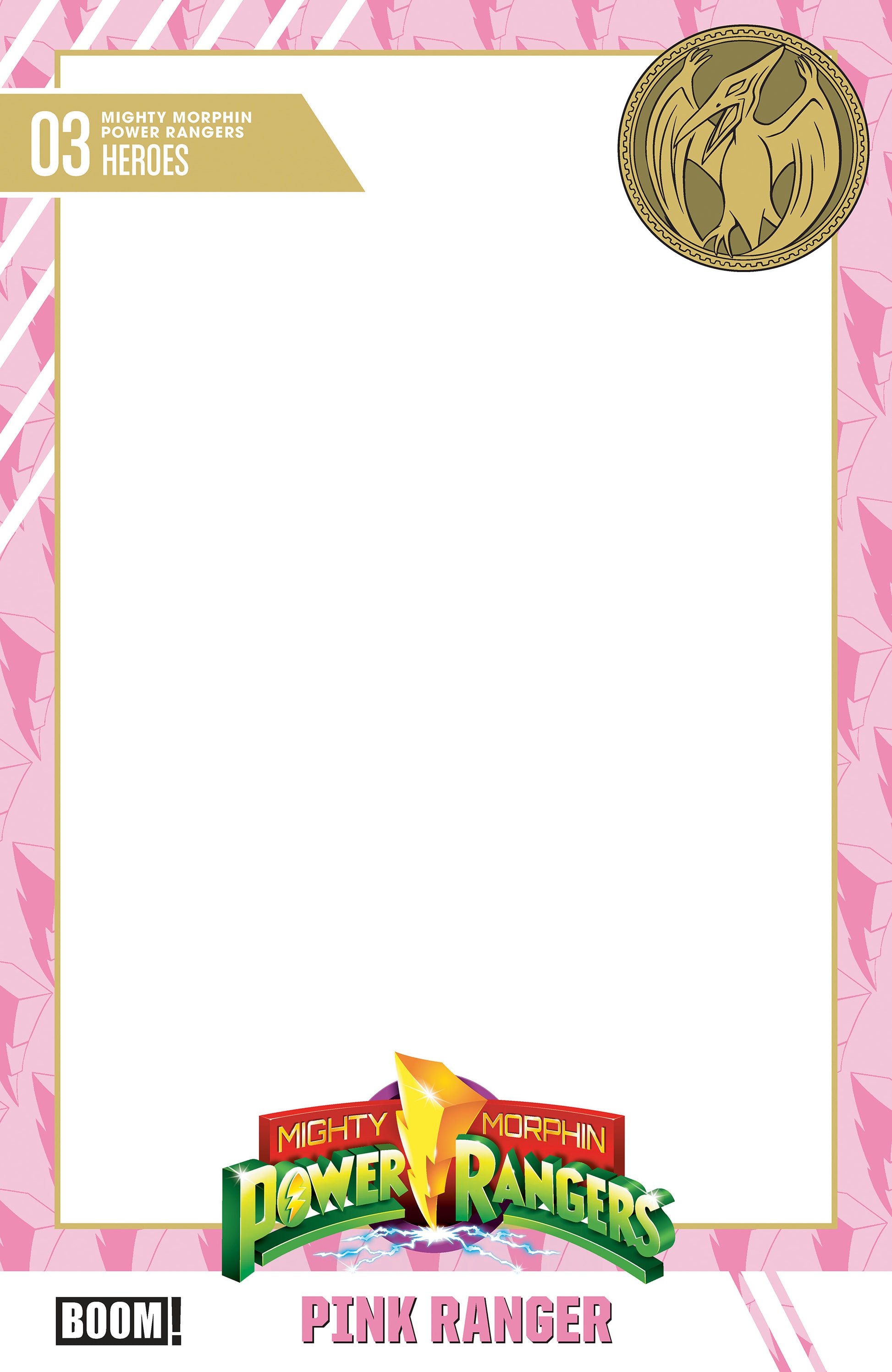 08/26/2026 Mighty Morphin Power Rangers (2026) #3 D Trading Card Blank Sketch Variant BOOM ENTERTAINMENT