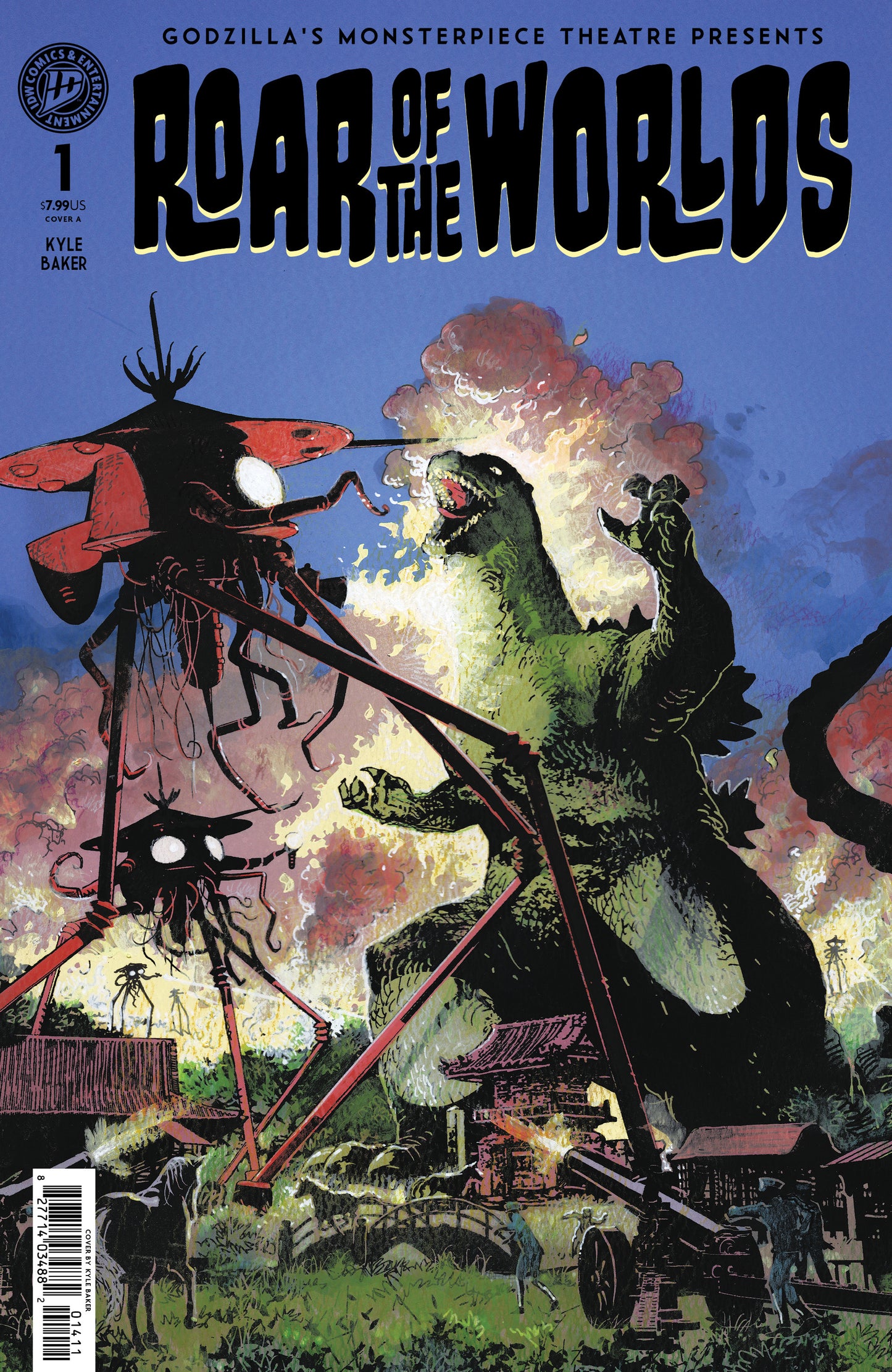 08/12/2026 Godzilla's Monsterpiece Theatre Presents: Roar of the Worlds Variant B (Baker) IDW PUBLISHING