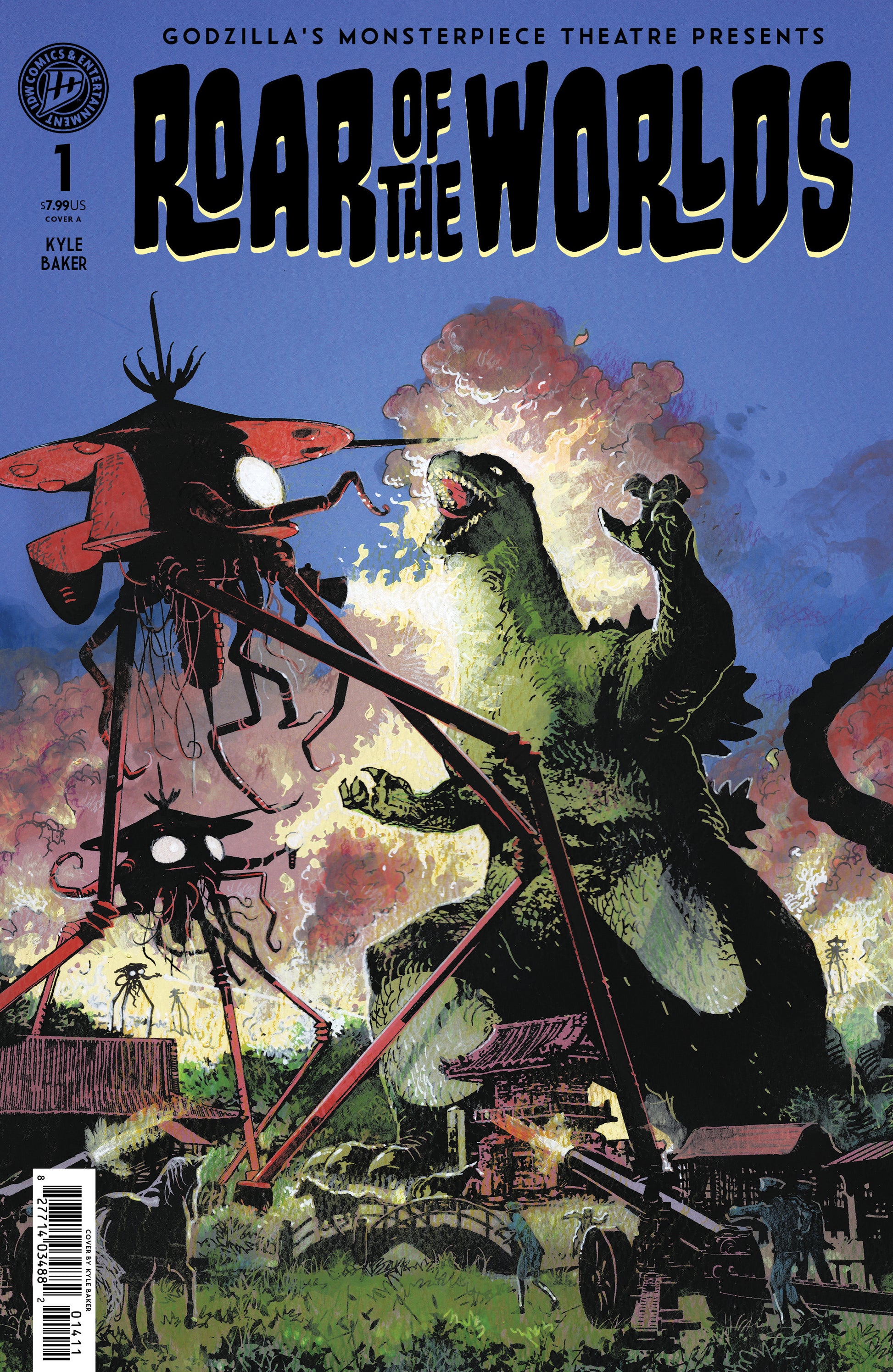 08/12/2026 Godzilla's Monsterpiece Theatre Presents: Roar of the Worlds Variant B (Baker) IDW PUBLISHING