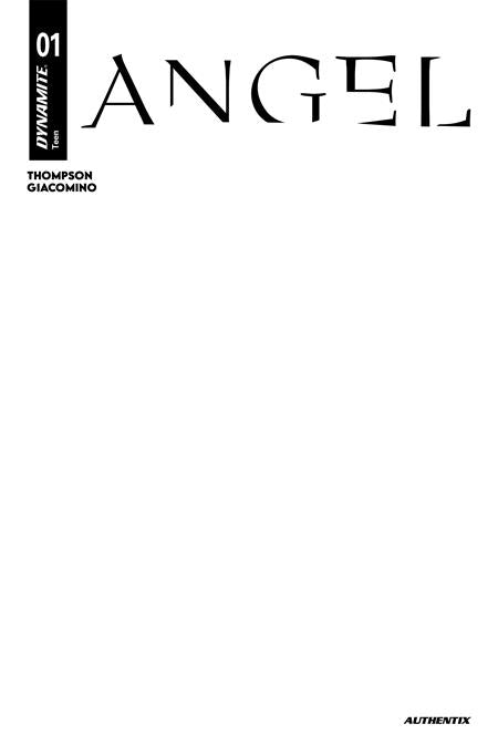 08/19/2026 ANGEL #1 CVR H BLANK AUTHENTIX VAR DYNAMITE ENTERTAINMENT