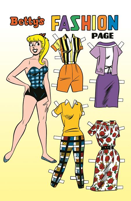 08/26/2026 ARCHIE COMICS 85TH ANNIVERSARY PRESENTS BETTY & VERONICA FASHION PAGES (ONE-SHOT) CVR B DAN DECARLO ARCHIE COMICS PUBLICATIONS