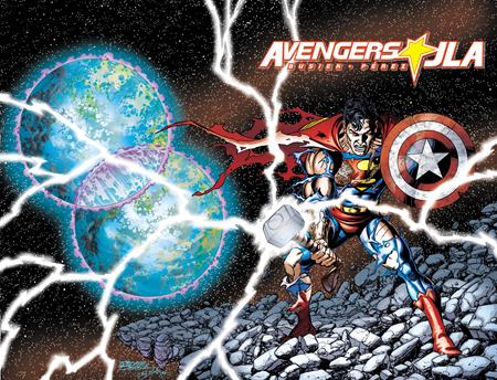 08/26/2026 AVENGERS JLA #4 FACSIMILE EDITION CVR A GEORGE PEREZ WRAPAROUND DC COMICS