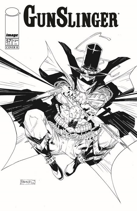 08/19/2026 GUNSLINGER SPAWN #57 CVR B CARLO BARBERI B&W VAR IMAGE COMICS