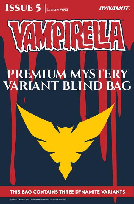 08/26/2026 VAMPIRELLA (2026) #5 CVR G PREMIUM MYSTERY BLIND BAG DYNAMITE ENTERTAINMENT