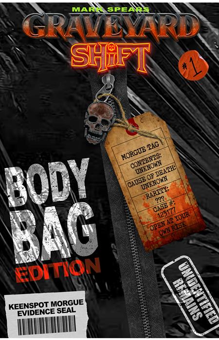 10/14/2026 MARK SPEARS GRAVEYARD SHIFT #1 CVR D MARK SPEARS BODY BAG EDITION BLIND BAG WITH BONUS TRADING CARD EX POSSE HOLDINGS