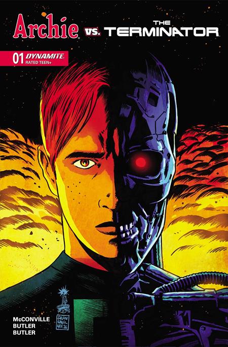 10/07/2026 ARCHIE VS THE TERMINATOR #1 CVR A FRANCESCO FRANCAVILLA DYNAMITE ENTERTAINMENT