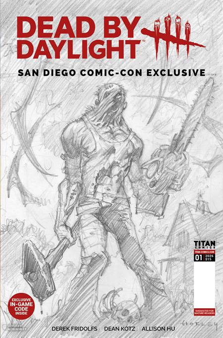 10/07/2026 DEAD BY DAYLIGHT THE HILLBILLY #1 SDCC EXCLUSIVE ALEX HORLEY CARDSTOCK INKS VAR (MR) TITAN COMICS