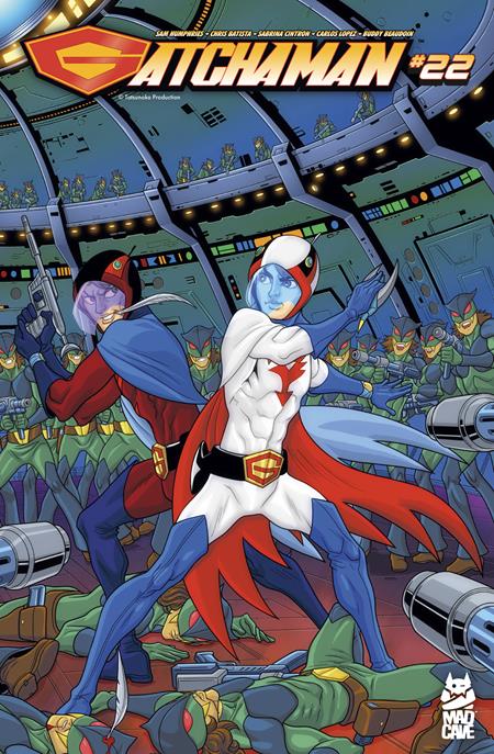 10/28/2026 GATCHAMAN #22 CVR A CHRIS BATISTA SABRINA CINTRON MAD CAVE STUDIOS