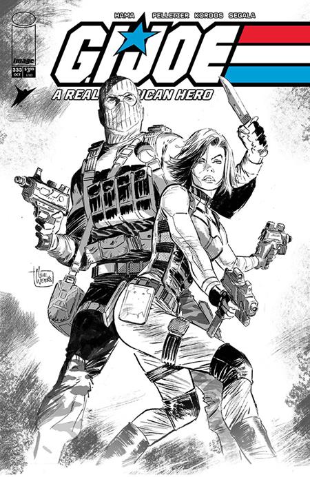 10/14/2026 GI JOE A REAL AMERICAN HERO #333 CVR B LEE WEEKS B&W VAR IMAGE COMICS