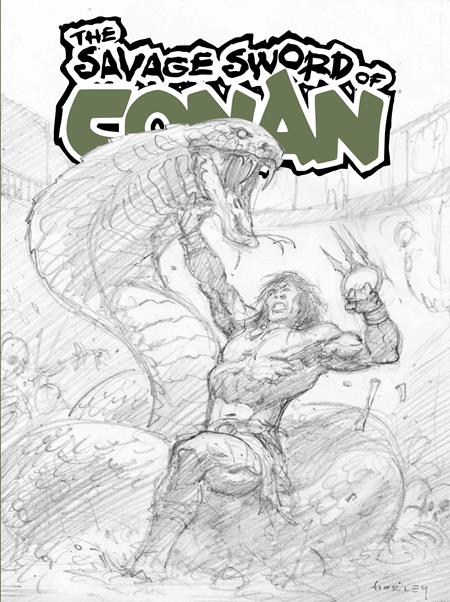 10/07/2026 SAVAGE SWORD OF CONAN #15 SDCC EXCLUSIVE ALEX HORLEY CARDSTOCK INKS VAR (MR) TITAN COMICS