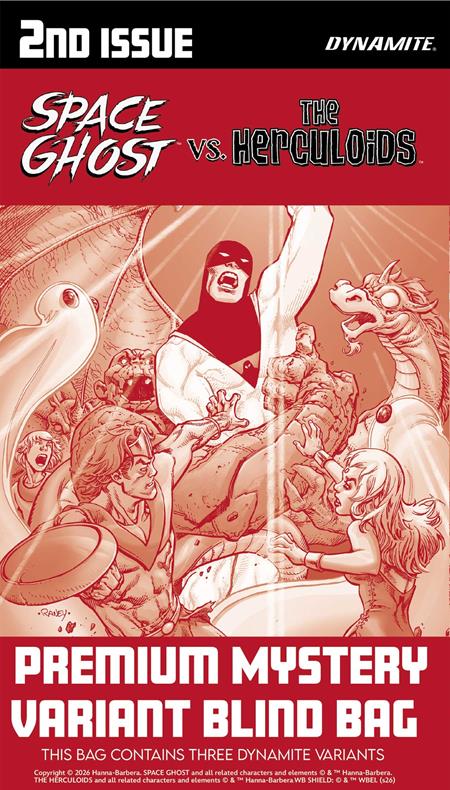 10/21/2026 SPACE GHOST VS THE HERCULOIDS #2 CVR H PREMIUM MYSTERY BLIND BAG VAR DYNAMITE ENTERTAINMENT