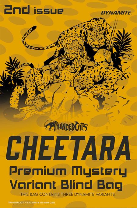 10/21/2026 THUNDERCATS CHEETARA #2 CVR H PREMIUM MYSTERY BLIND BAG VAR DYNAMITE ENTERTAINMENT