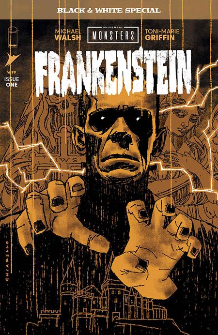 10/14/2026 UNIVERSAL MONSTERS FRANKENSTEIN B&W SPECIAL #1 (OF 2) CVR B MARK CHIARELLO VAR IMAGE COMICS