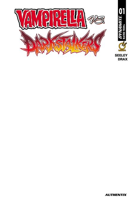 10/07/2026 VAMPIRELLA VS DARKSTALKERS SPECIAL #1 (ONE SHOT) CVR F BLANK AUTHENTIX VAR DYNAMITE ENTERTAINMENT