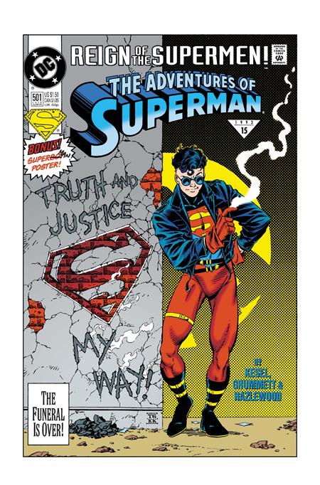 10/07/2026 ADVENTURES OF SUPERMAN #501 FACSIMILE EDITION CVR A TOM GRUMMETT DC COMICS