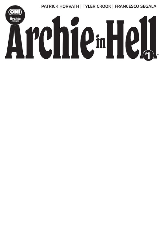 11/04/2026 Archie in Hell #1 Cover E Blank Sketch Var ONI PRESS