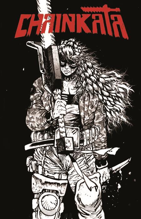 11/18/2026 CHAINKATA #1 CVR B DANIEL WARREN JOHNSON B&W VAR IMAGE COMICS