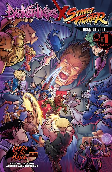 11/04/2026 DARKSTALKERS X STREET FIGHTER HELL ON EARTH #1 (ONE SHOT) CVR A ALBERTO ALBURQUERQUE UDON ENTERTAINMENT