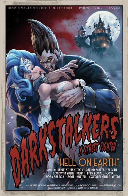 11/04/2026 DARKSTALKERS X STREET FIGHTER HELL ON EARTH #1 (ONE SHOT) CVR C DRAX GAL VAR UDON ENTERTAINMENT