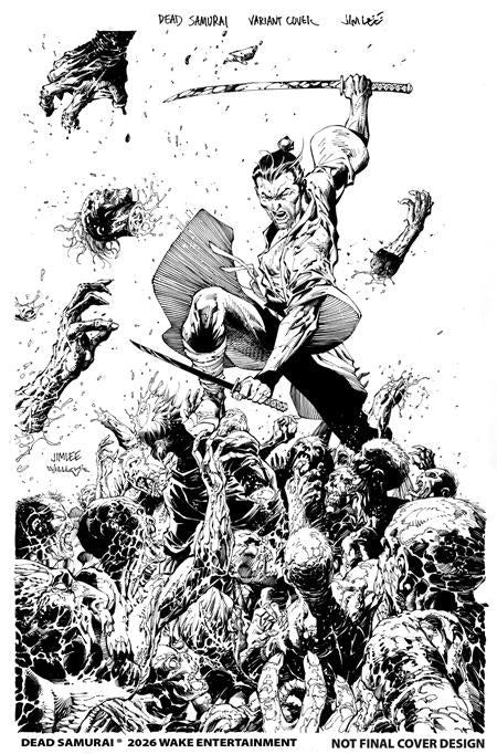 11/25/2026 DEAD SAMURAI #8 2ND PTG CVR B JIM LEE SCOTT WILLIAMS B&W (MR) WAKE ENTERTAINMENT