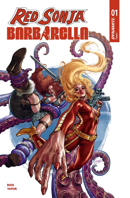 11/04/2026 RED SONJA BARBARELLA #1 CVR C DIEGO YAPUR VAR DYNAMITE ENTERTAINMENT