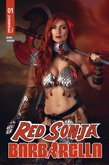 11/04/2026 RED SONJA BARBARELLA #1 CVR D COSPLAY IVY RED SONJA VAR DYNAMITE ENTERTAINMENT