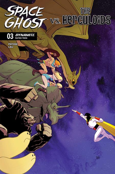 11/18/2026 SPACE GHOST VS THE HERCULOIDS #3 CVR B DREW MOSS VAR DYNAMITE ENTERTAINMENT