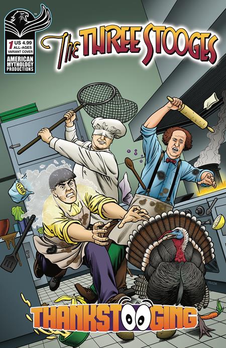 11/25/2026 THREE STOOGES THANKSTOOGING #1 (ONE SHOT) CVR B FRAIM BROTHERS VAR PRANA PUBLISHERS