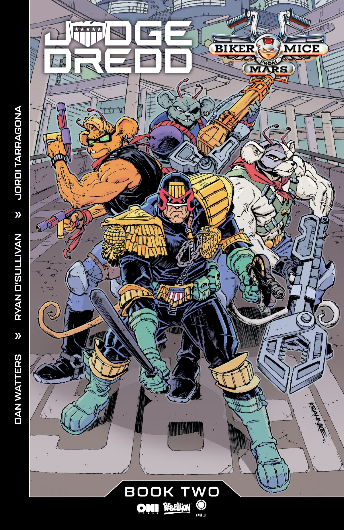 01/27/2027 Judge Dredd/Biker Mice from Mars #2 Cover C Andrew Krahnke Var ONI PRESS