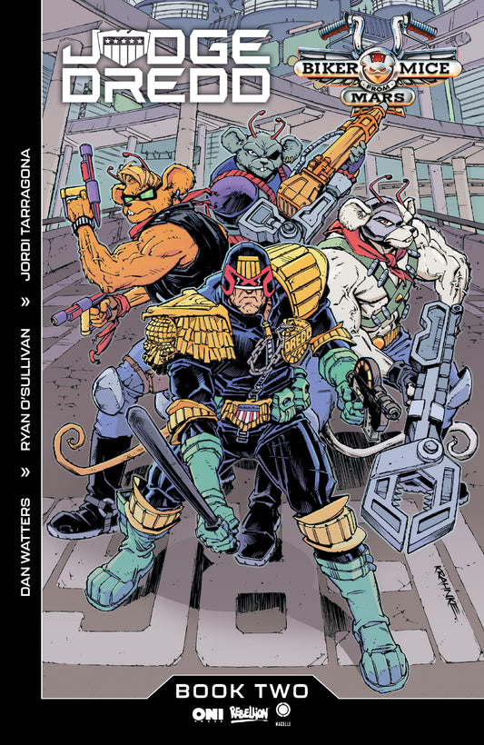 01/27/2027 Judge Dredd/Biker Mice from Mars #2 Cover C Andrew Krahnke Var ONI PRESS