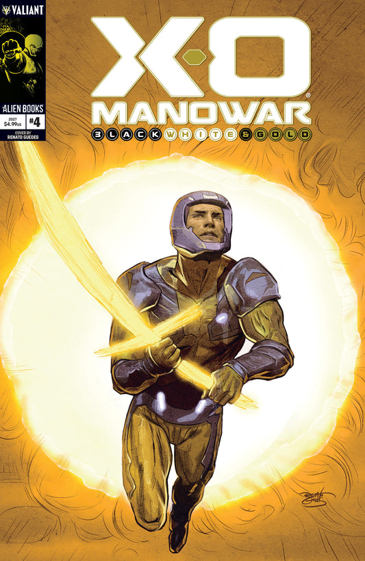 01/27/2027 X-O Manowar: Black, White & Gold #4 Cover A (Guedes) IDW PUBLISHING