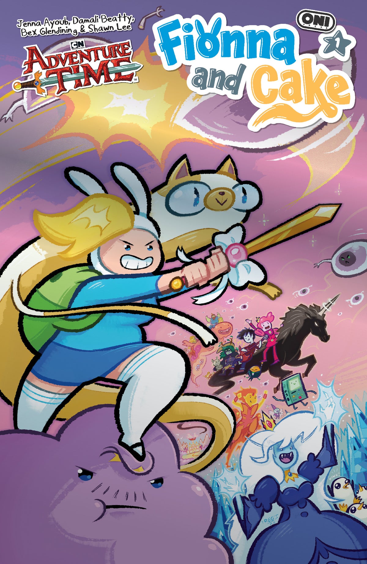 01/13/2027 Adventure Time Fionna & Cake #1 Cover E Reggie Graham Foil Var ONI PRESS
