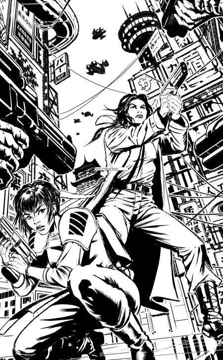 01/13/2027 BLADE RUNNER TOKYO NEXUS DIE WITH HONOR #3 (OF 4) CVR D MARIA LAURA SANAPO INKS VIRGIN CARDSTOCK VAR TITAN COMICS