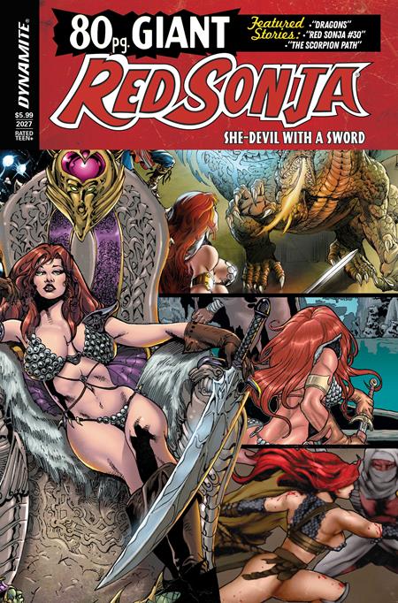 01/13/2027 RED SONJA 80 PAGE GIANT #1 (ONE SHOT) CVR B ROBERTO CASTRO RETRO VAR DYNAMITE ENTERTAINMENT