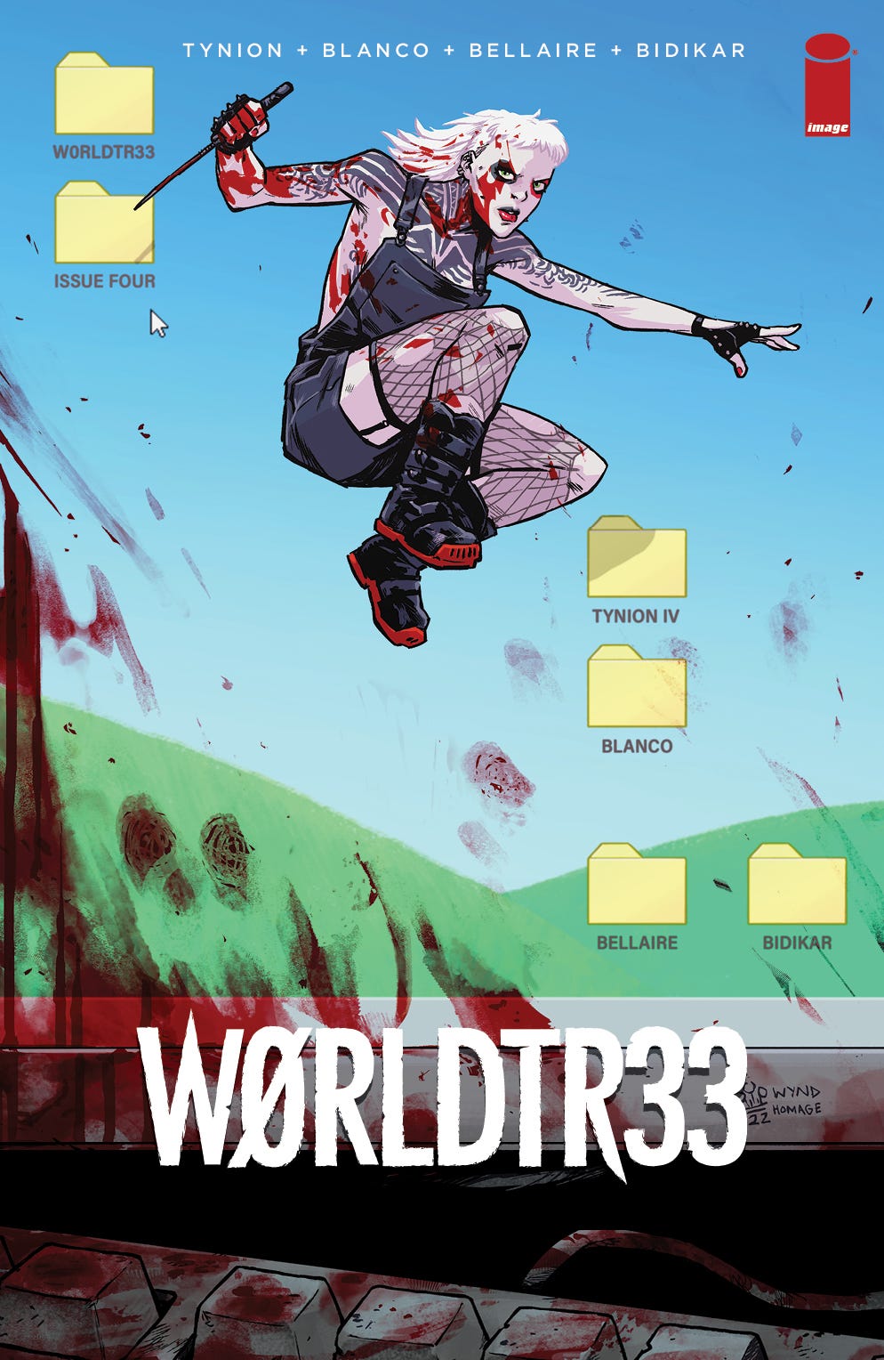 W0RLDTR33 #4 DIALYNAS WYND HOMAGE 1:100 VARIANT 2023 W0RLDTR33 IMAGE COMICS