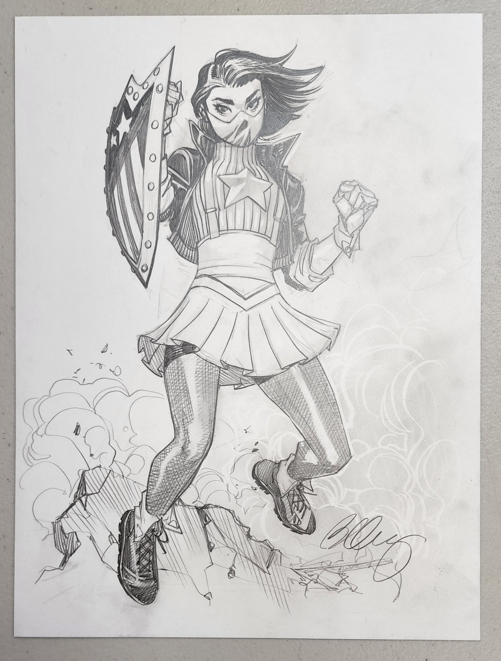 CAPTAIN AMERICA ARIELLE AGBAYANI BY BERNARD CHANG Captain America MARVEL COMICS   