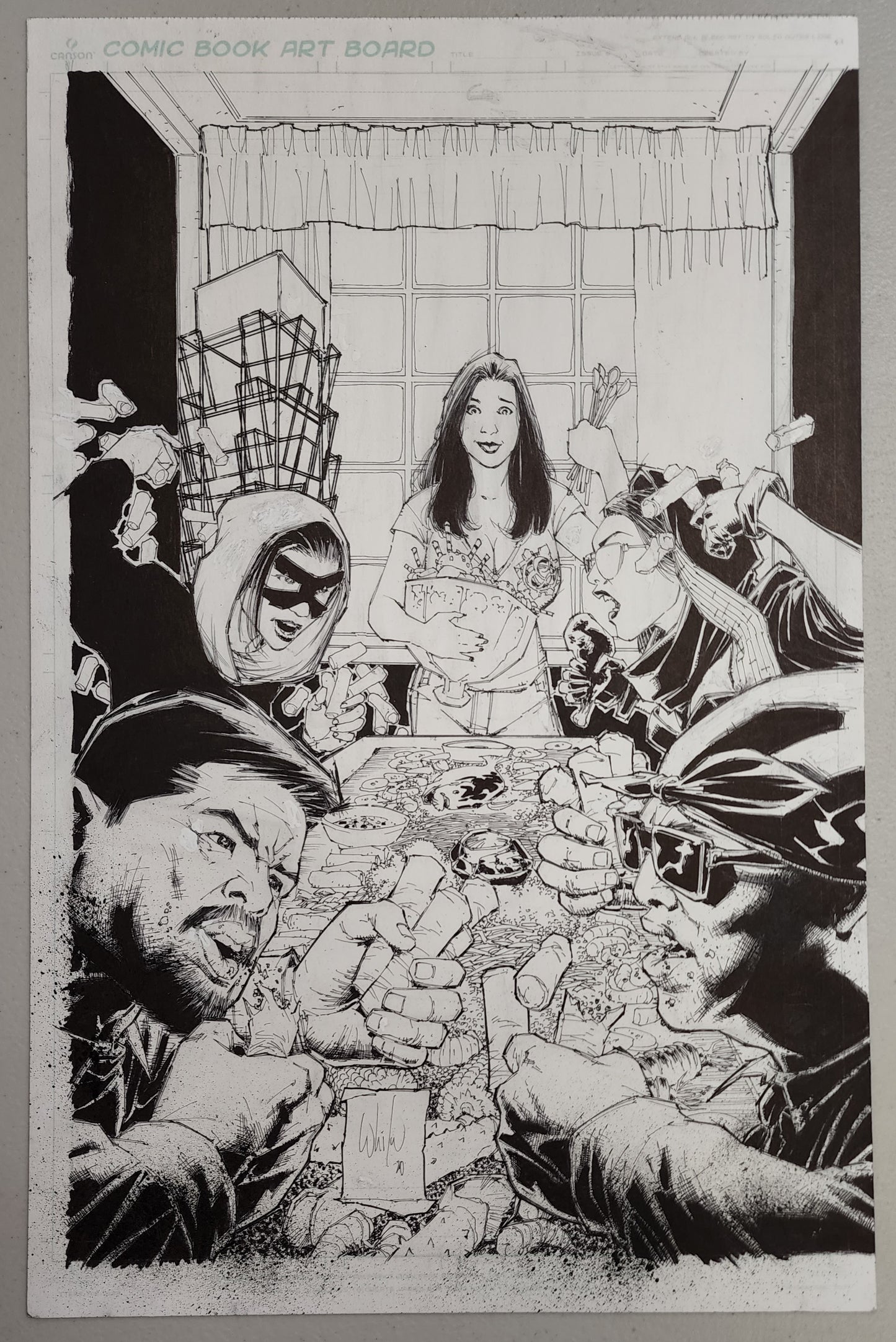 LUMPIA #1 ORIGINAL COVER ART BY WHILCE PORTACIO Mercy IMAGE COMICS   