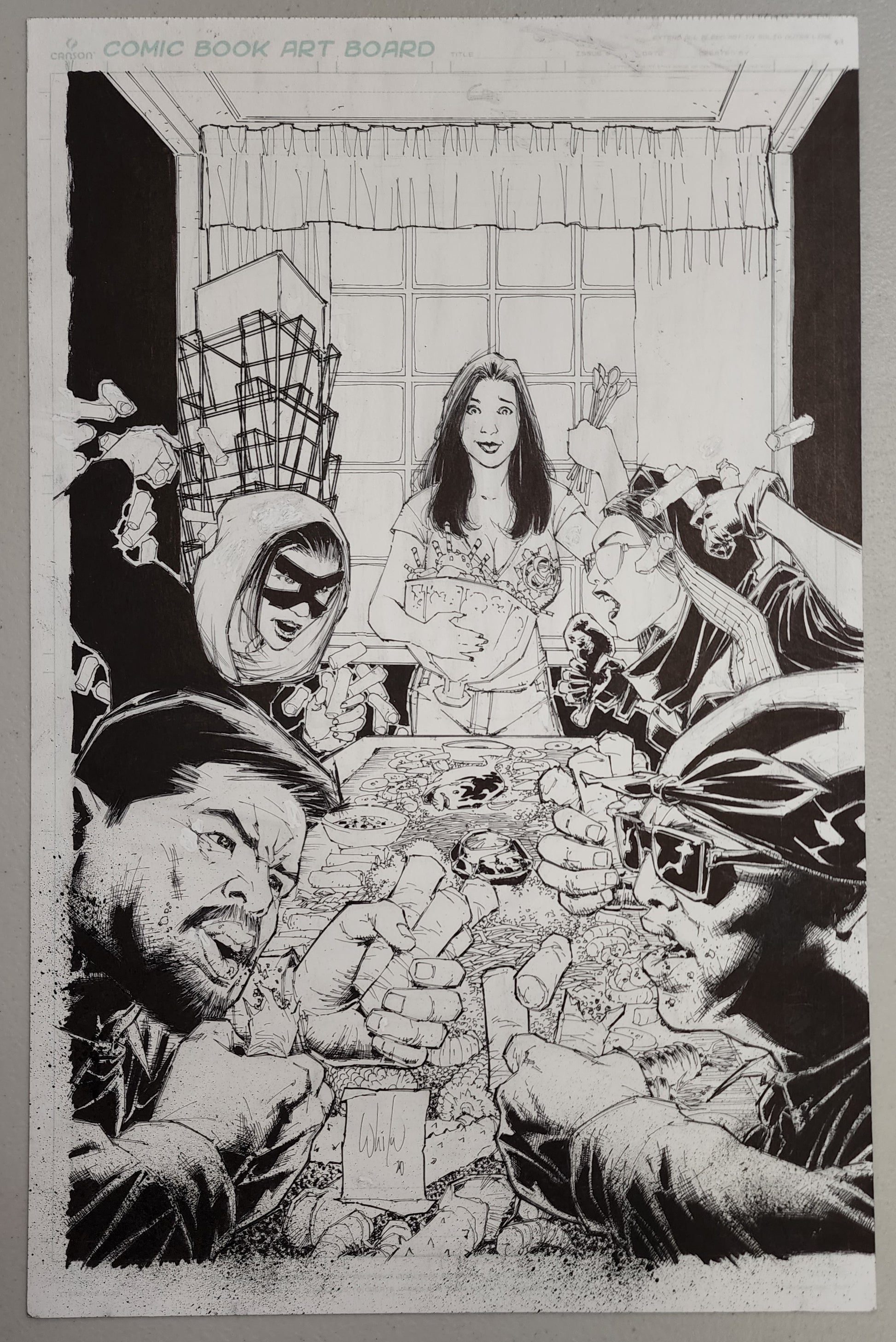 LUMPIA #1 ORIGINAL COVER ART BY WHILCE PORTACIO Mercy IMAGE COMICS   