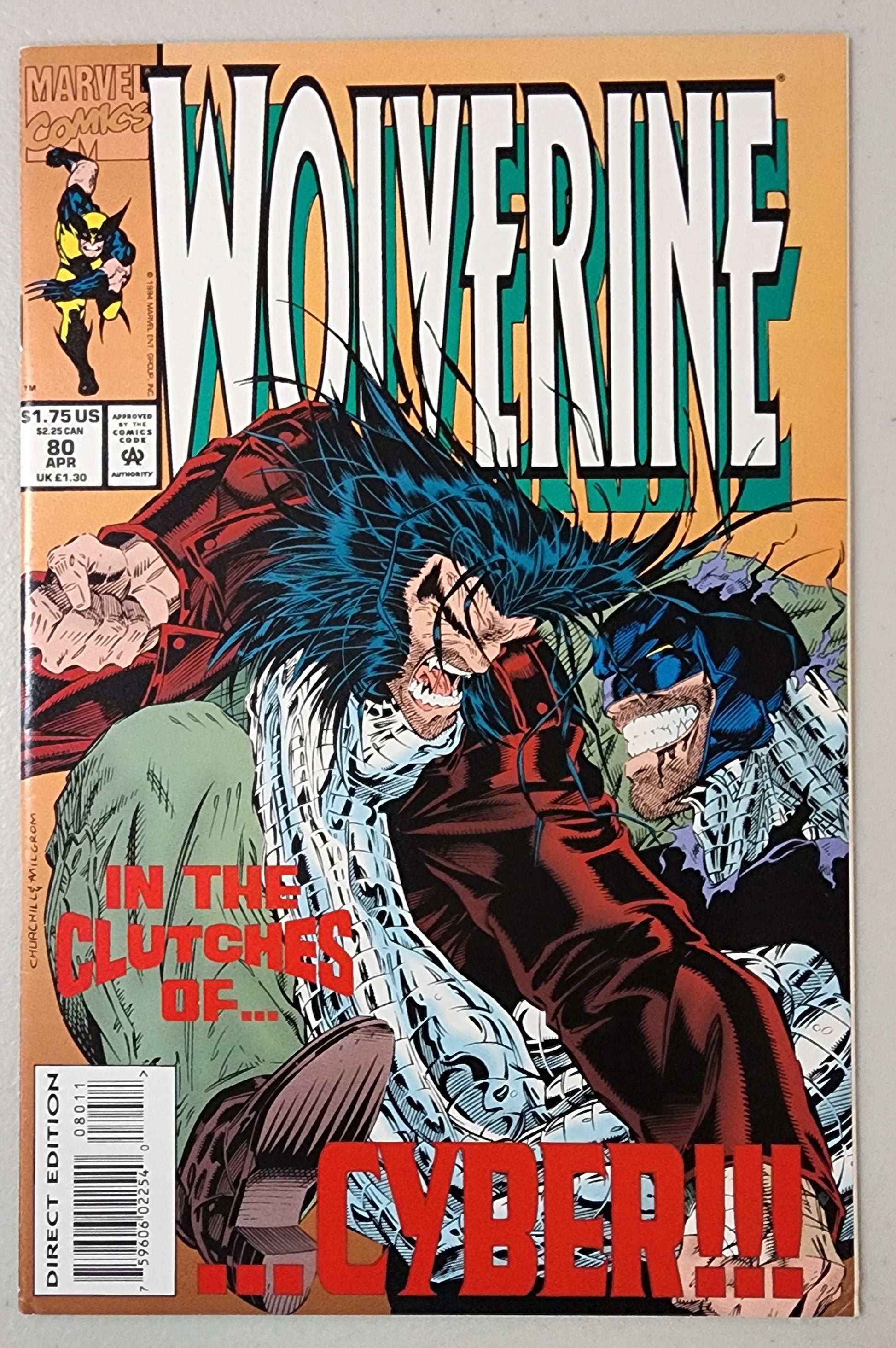 WOLVERINE #80 1994 (1ST APP X-23 TEST TUBE CAMEO) Wolverine MARVEL COMICS