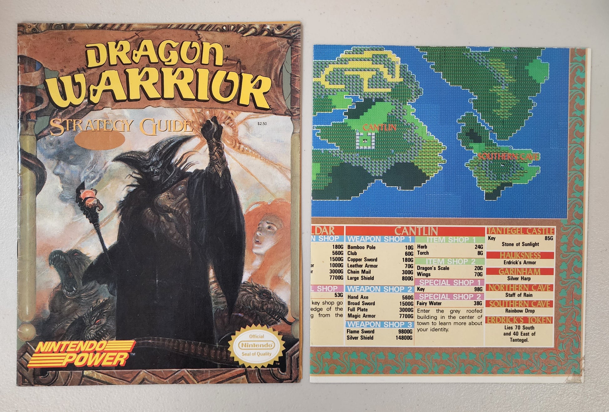 DRAGON WARRIOR NINTENDO POWER STRATEGY GUIDE 1989 Magazines NINTENDO