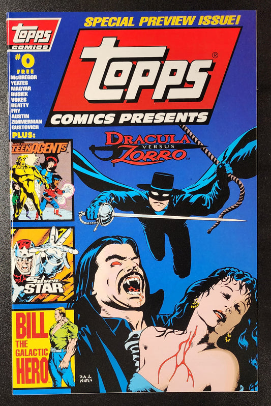 DRACULA VS ZORRO #0 1993 TOPPS