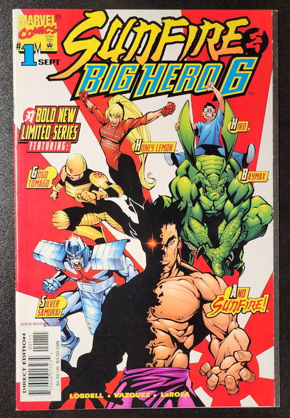 SUNFIRE & BIG HERO 6 #1 (1ST APP BAYMAX GOGO TOMAGO HONEY LEMON) 1998 Big Hero 6 MARVEL COMICS