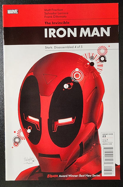 INVINCIBLE IRON MAN #23 ZIRCHER DEADPOOL 1:15 VARIANT 2010 Iron Man MARVEL COMICS   