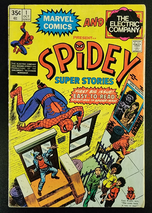 SPIDEY SUPER STORIES #1 1974 (ORIGIN OF SPIDER-MAN RETOLD)