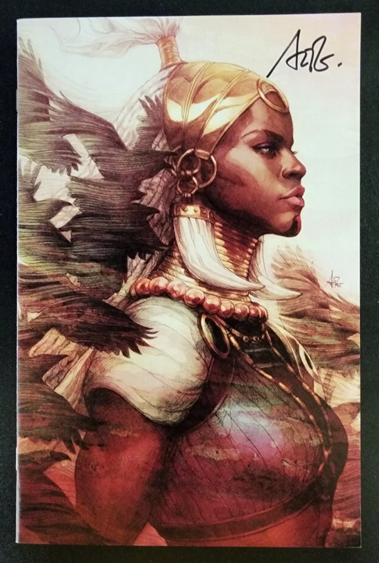 BLACK PANTHER #1 SHURI 1:100 VIRGIN VARIANT SIGNED BY ARTGERM 2018 [SD01]
