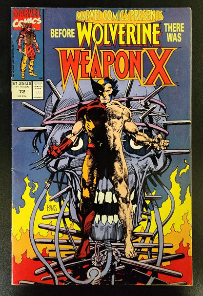 MARVEL COMICS PRESENTS #72 (WEAPON X. ORIGIN OF WOLVERINE) 1991 [SD01] Marvel Comics Presents MARVEL COMICS   