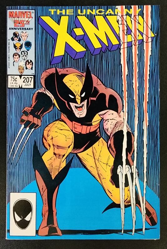 UNCANNY X-MEN #207 JOHN ROMITA JR COVER 1986 [SD01]