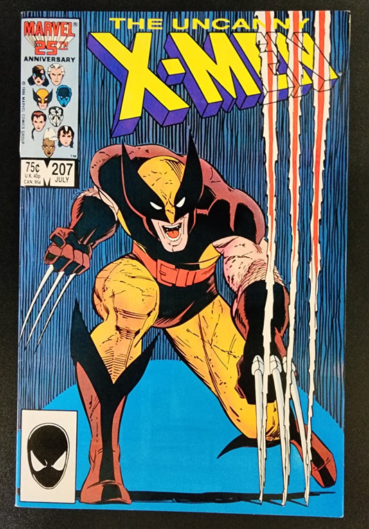 UNCANNY X-MEN #207 JOHN ROMITA JR COVER 1986 [SD02]