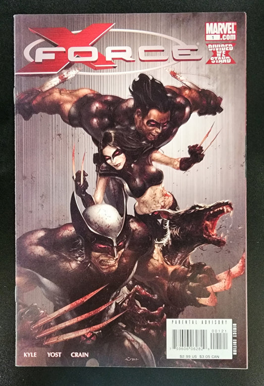 X-FORCE #1 BLOODY CLAYTON CRAIN COVER 2008 [SD01]