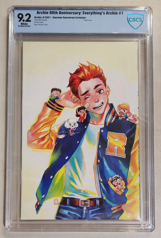 9.2 CBCS ARCHIE 80TH ANNIVERSARY EVERYTHINGS ARCHIE #1 RIAN GONZALES VIRGIN VARIANT 2021